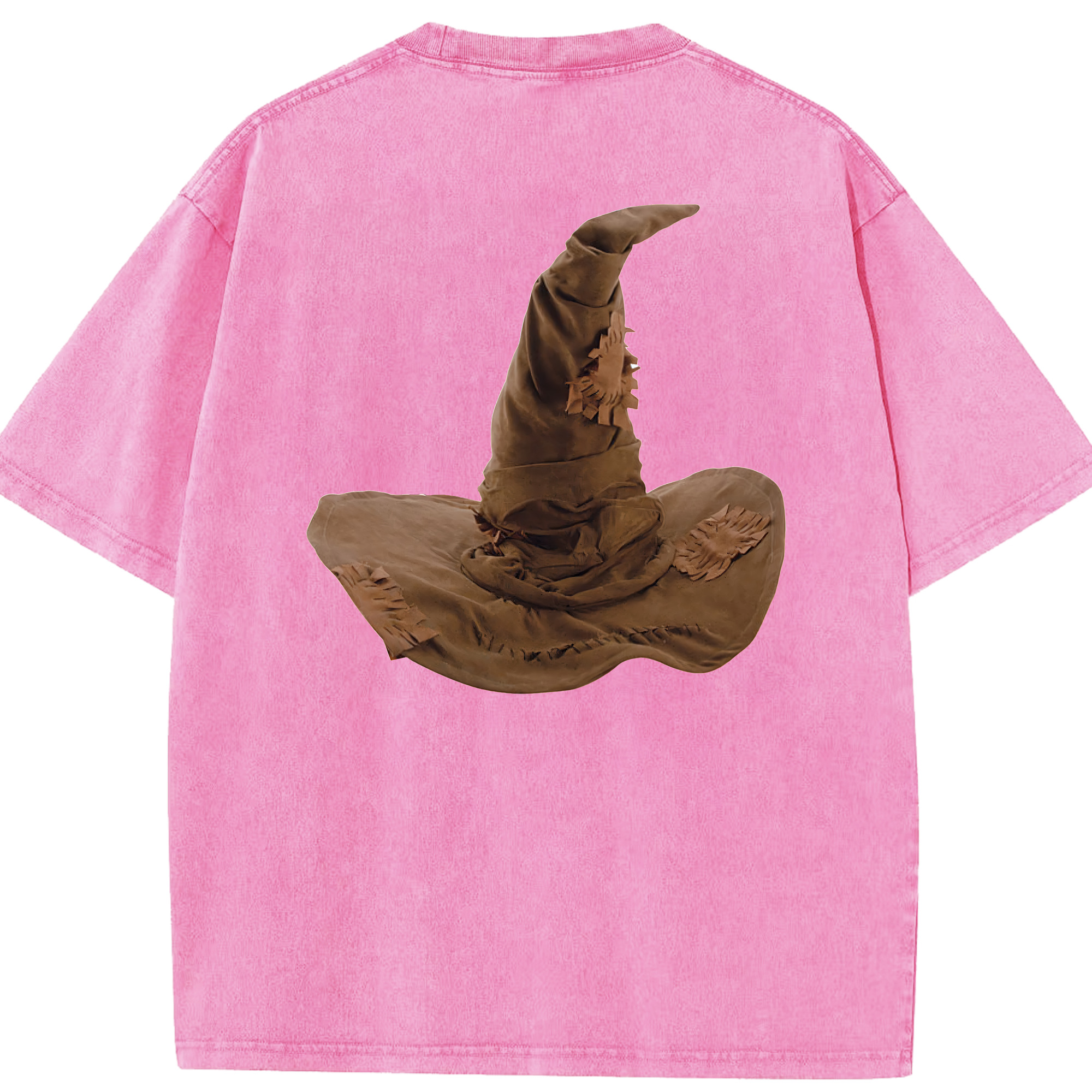 （画像用） Harry Potter ハリー・ポッターシリーズ 綿100% ヴィンテージ風 半袖Tシャツ（背面プリント）